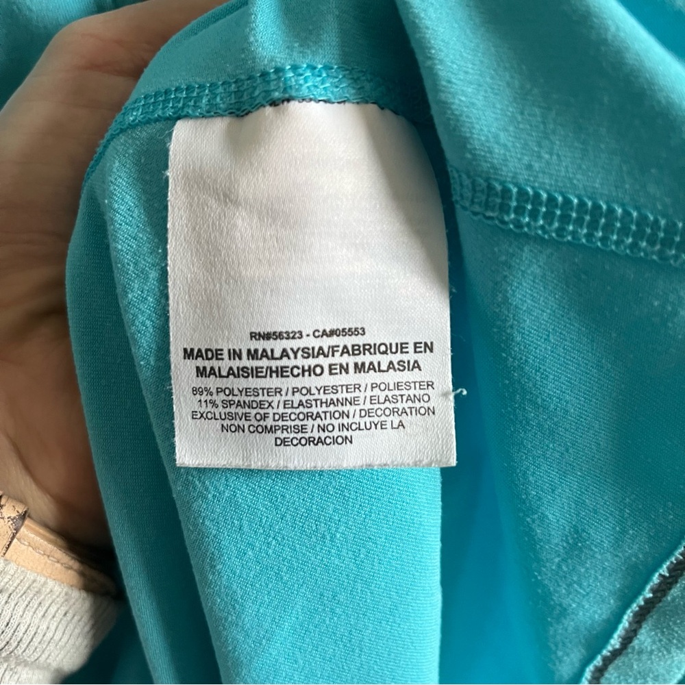 Nike Dri-FIT Turquoise 1/4 Zip Pullover Women’s Running Athletic Top Medium - Picture 7 of 9